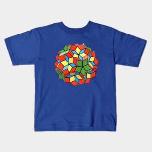 Rhombic Zonohedron Kids T-Shirt